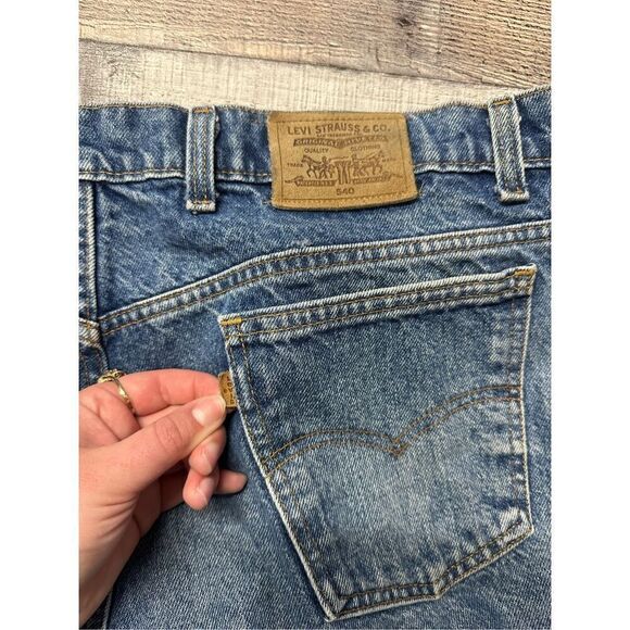 Vintage 80s/90s Levi’s 540 Leather Tab Made in USA Men’s W44 x L36 Cotton Jeans - Picture 6 of 10